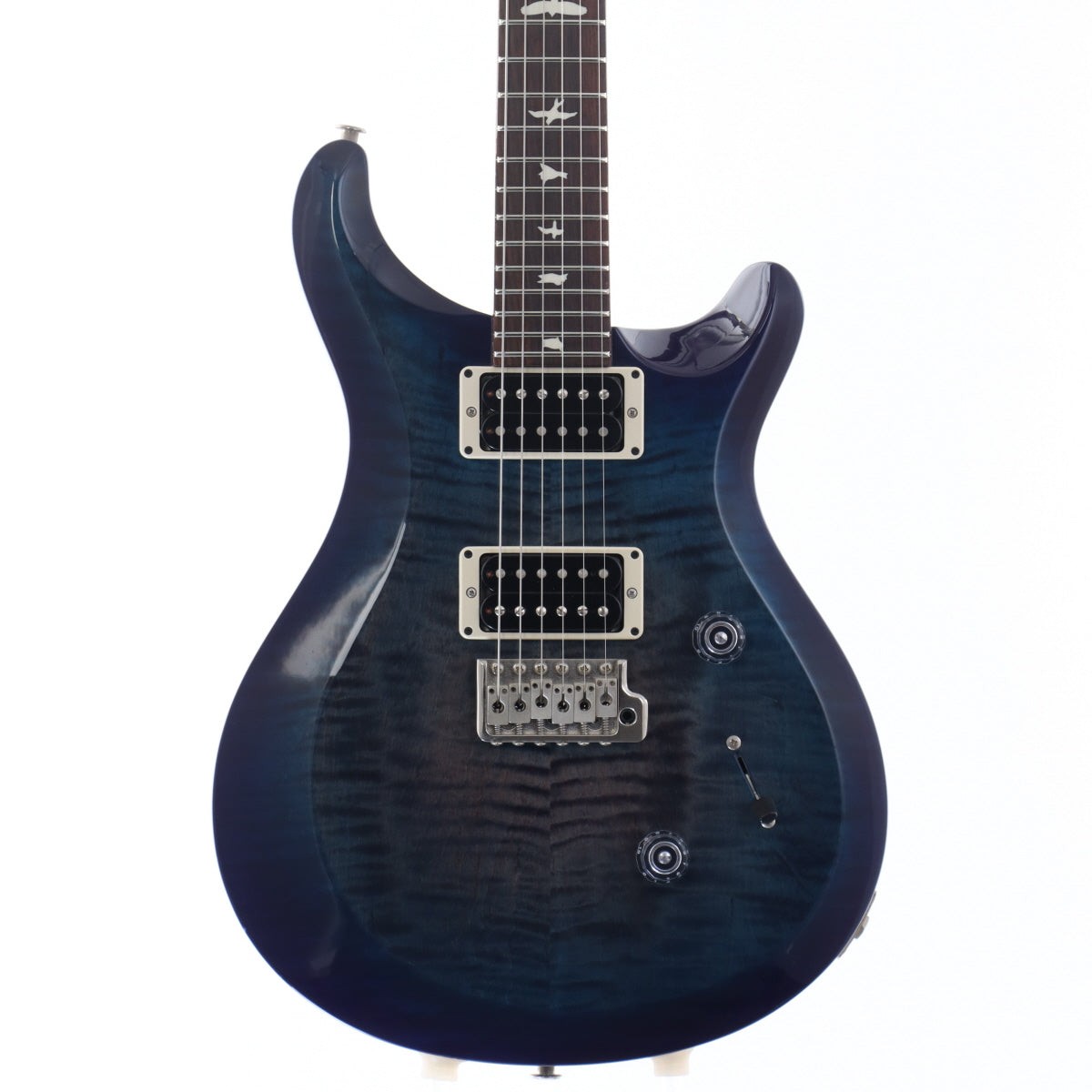 PRS S2 Custom 24 Faded Gray, Black, and Blue Burst [22S2063125]