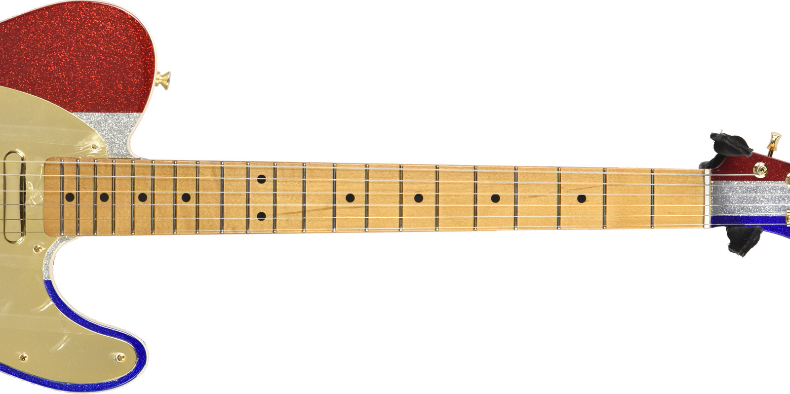 Fender Buck Owens Telecaster in Red, Silver and Blue Sparkle