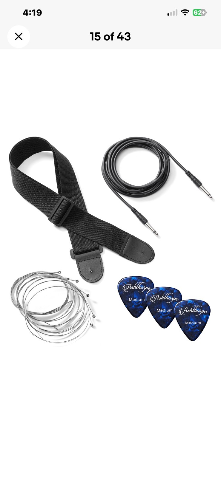 30″ Beginner Electric Guitar & Amplifier, Kid’s Starter Bundle Kit with Gig Bag
