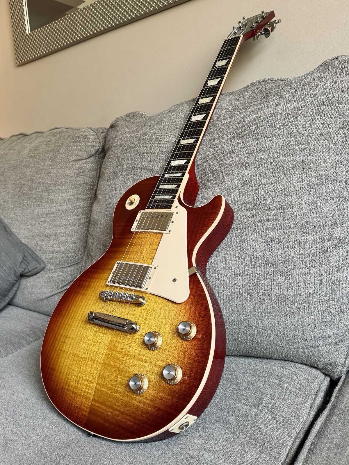 2019 Gibson les Paul Standard 60’s Flamed iced tea Burst Electric guitar w/ OHSC