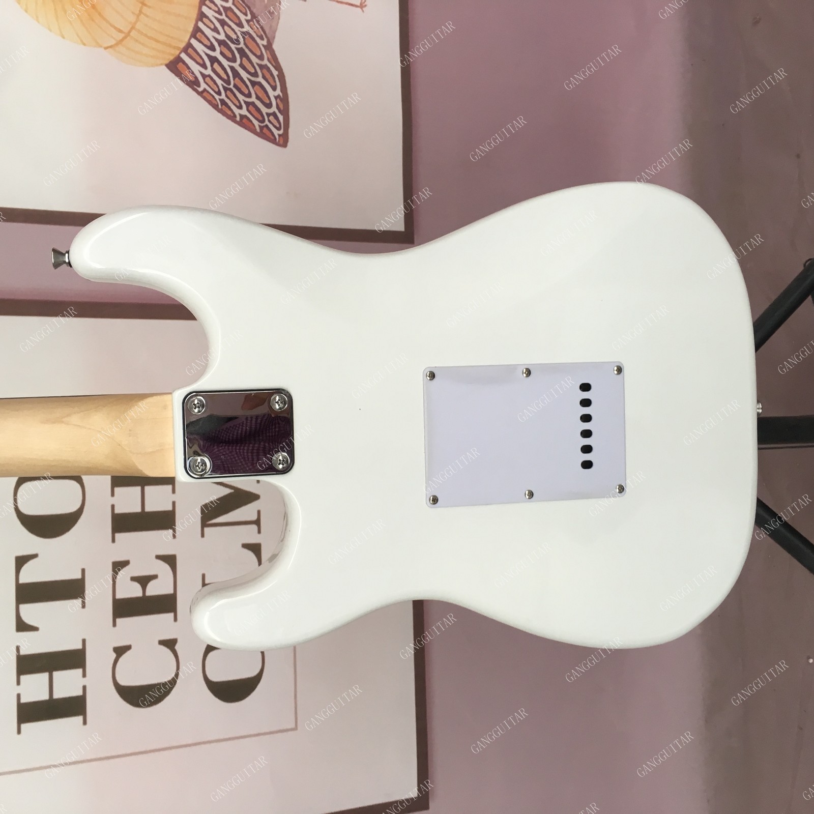 STG Solid body Electric Guitar Stainless Steel Frets Quilted Maple Top Veneer