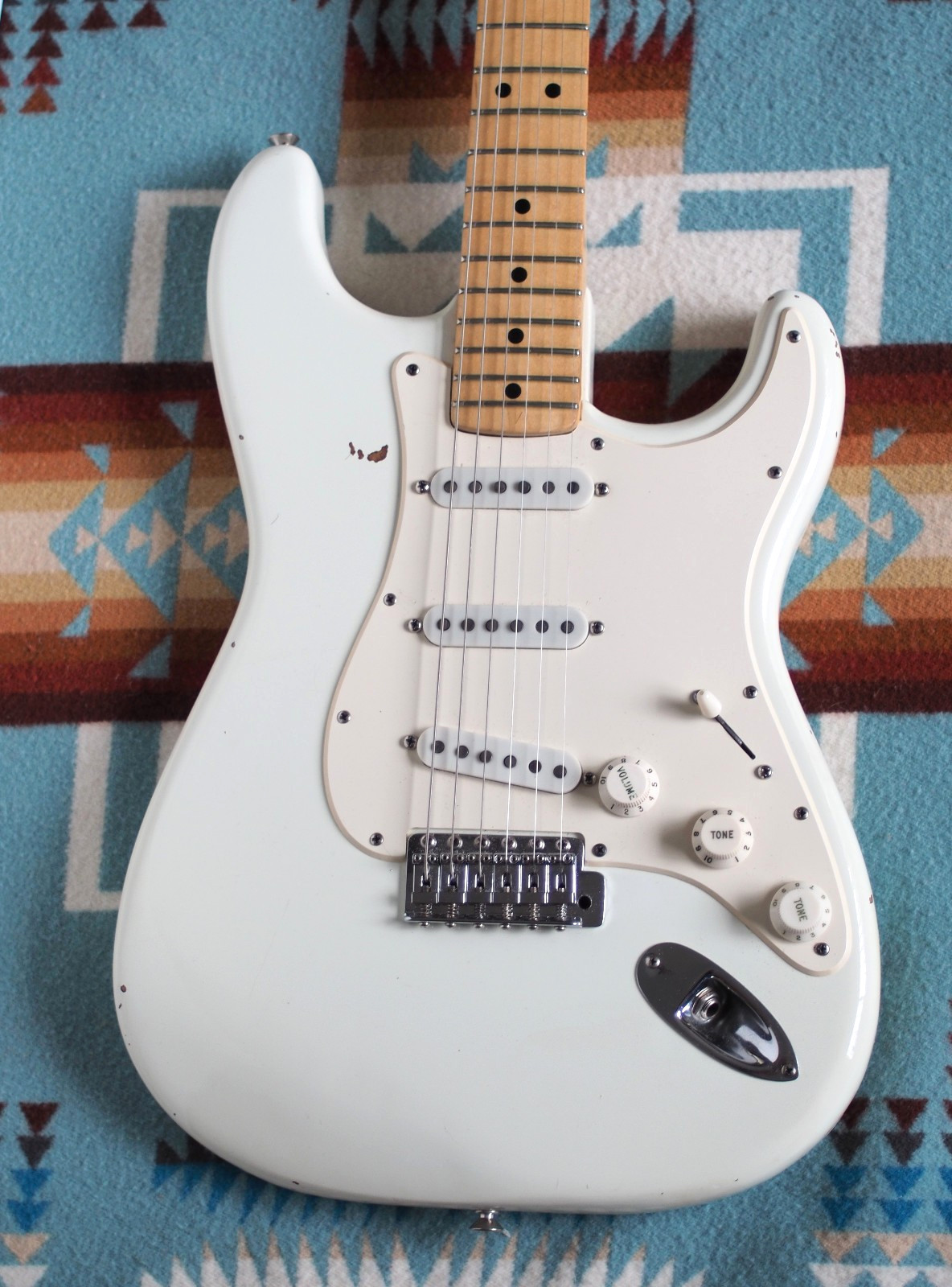 Vintage Fender Stratocaster Guitar 1974/75 Olympic White