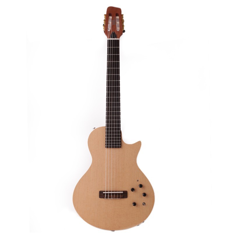 Electric Classical Guitar Silent Nylon String Travel Portable Built In Effect