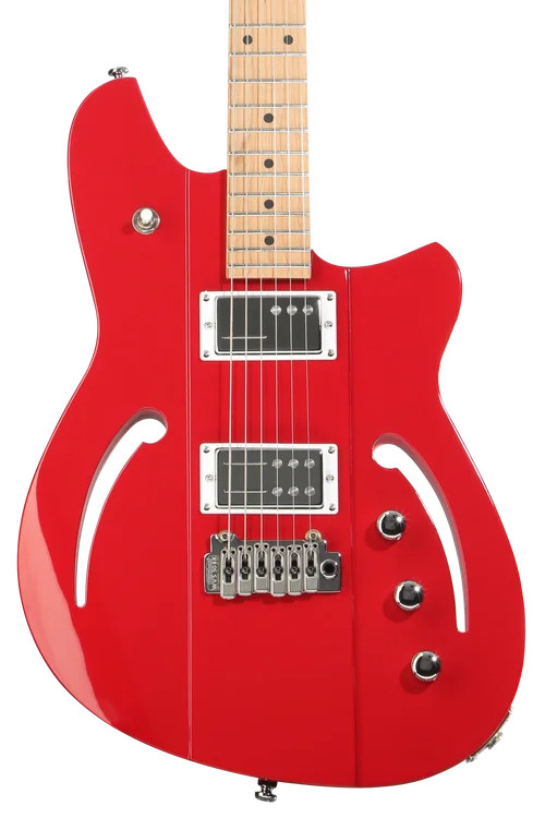 Reverend Kingbolt F-Sonic Electric Guitar – Metallic Cherry with Maple