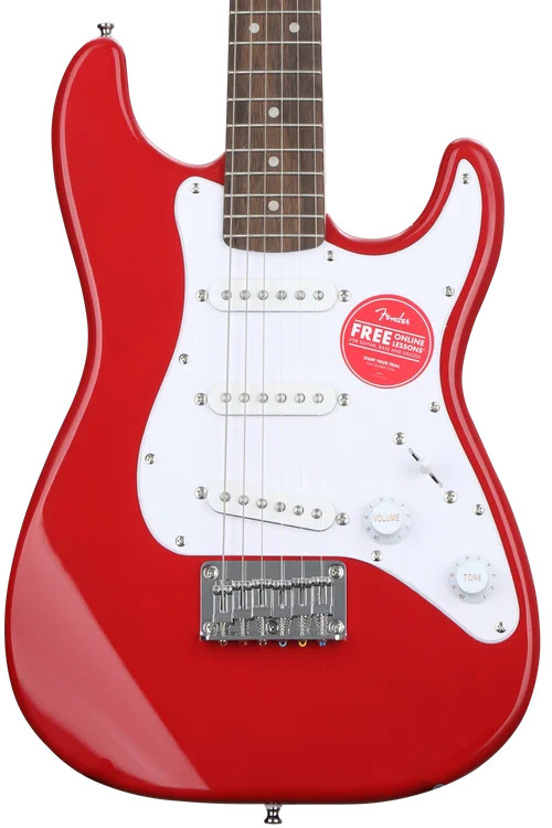 Squier Mini Strat Electric Guitar- Dakota Red with Laurel Fingerboard