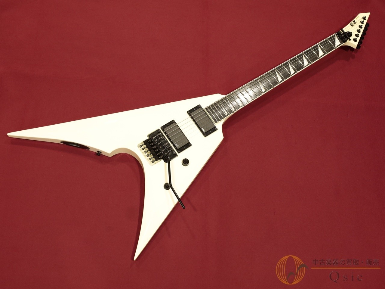 E-II Arrow Snow White Electric Guitar Thin U Shape Used