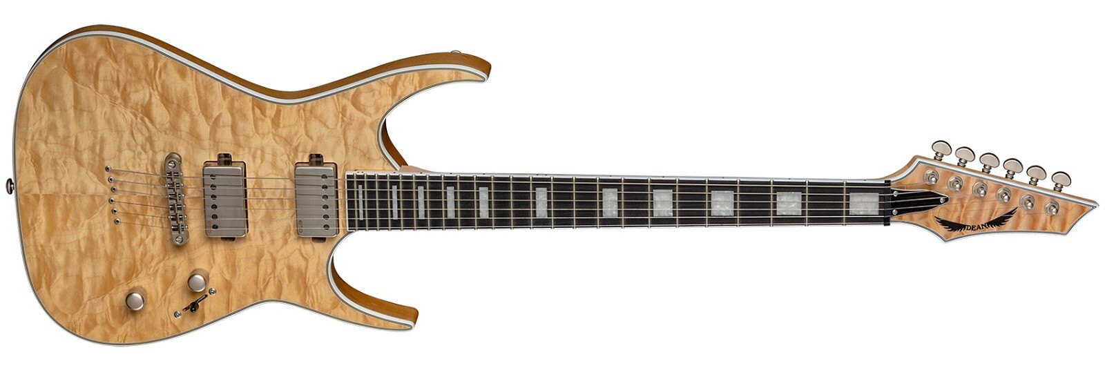Dean EXILE SELECT QM SN Quilt Top Satin Natural Electric Guitar