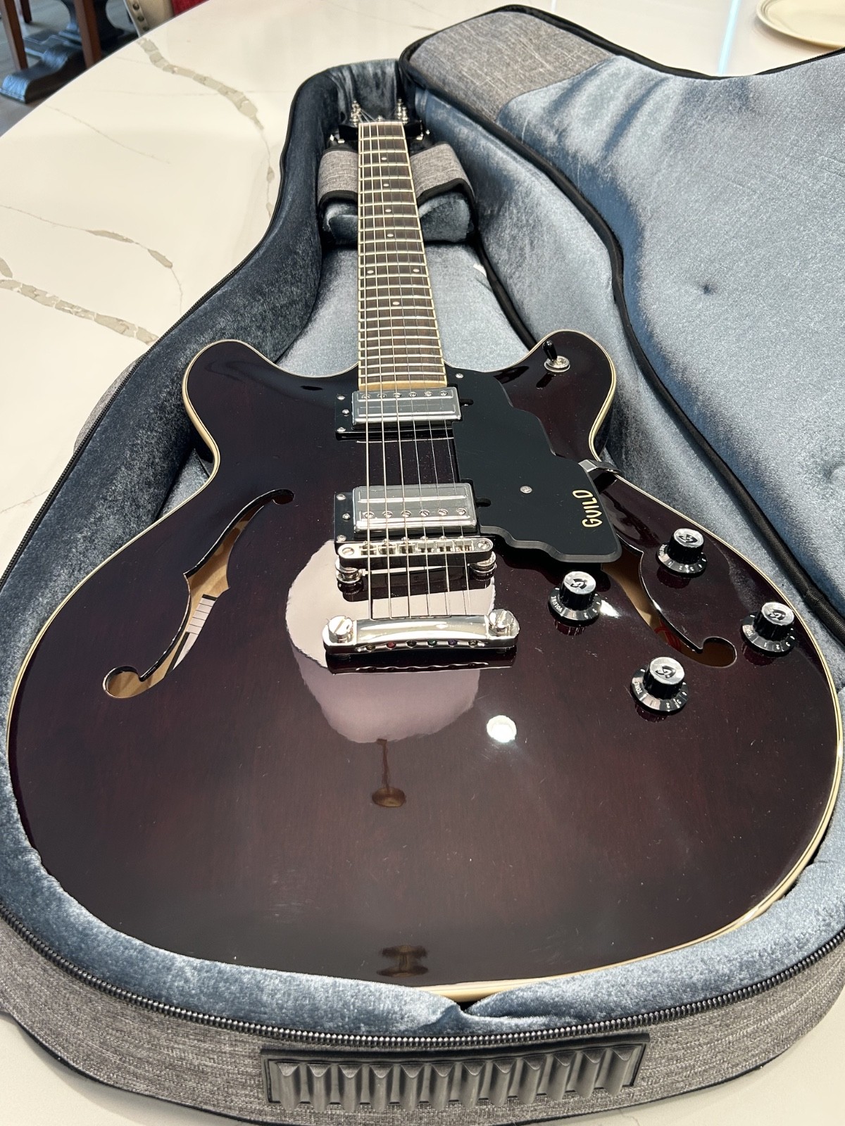 Guild Starfire I DC Vintage Walnut Double Cutaway Semi Hollow Electric *Open Box