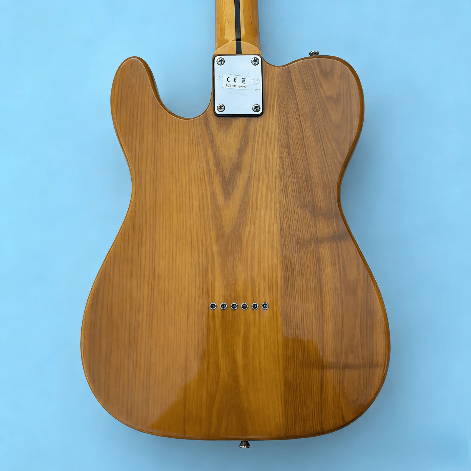 TL electric guitar, Quliu wood color panel, spruce body chrome plated accessorie