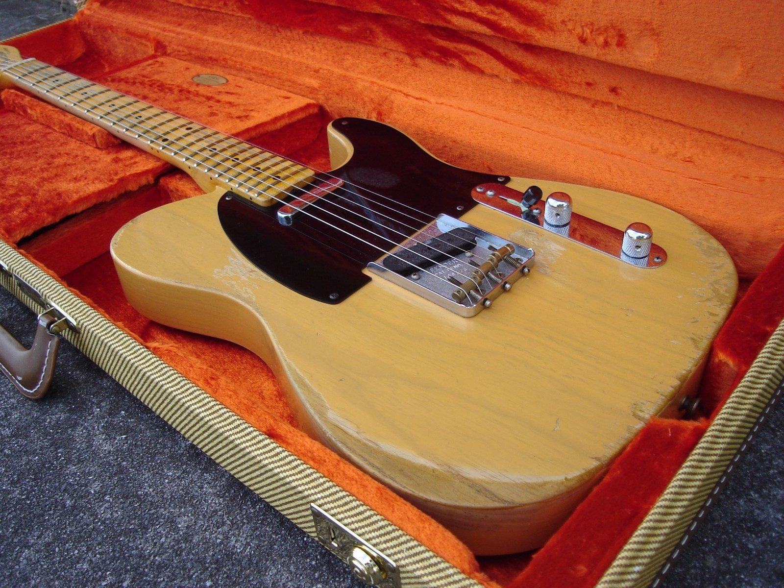 2020-Fender Custom Shop 53,1953 Heavy Relic Telecaster – Butterscotch 6 lb 15oz
