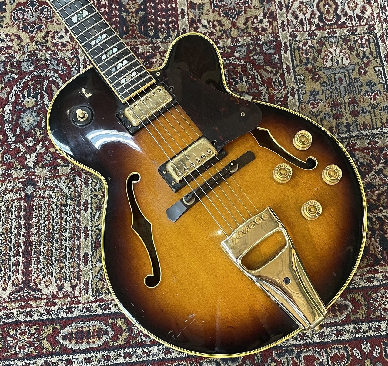 Greco SW-1200 Sunburst 1979 Vintage Full-Acoustic Archtop Gig Bag Used