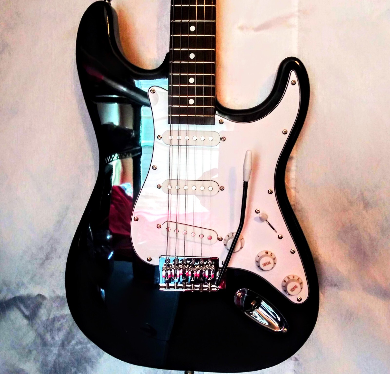 🎸FREE SHIPPING!🎸S Style Electric Guitar +Soft Case/Gig Bag +Strap +Cable!