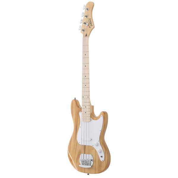 Glarry 4-string 30-inch short scale thin body GB electric bass guitar Burlywood