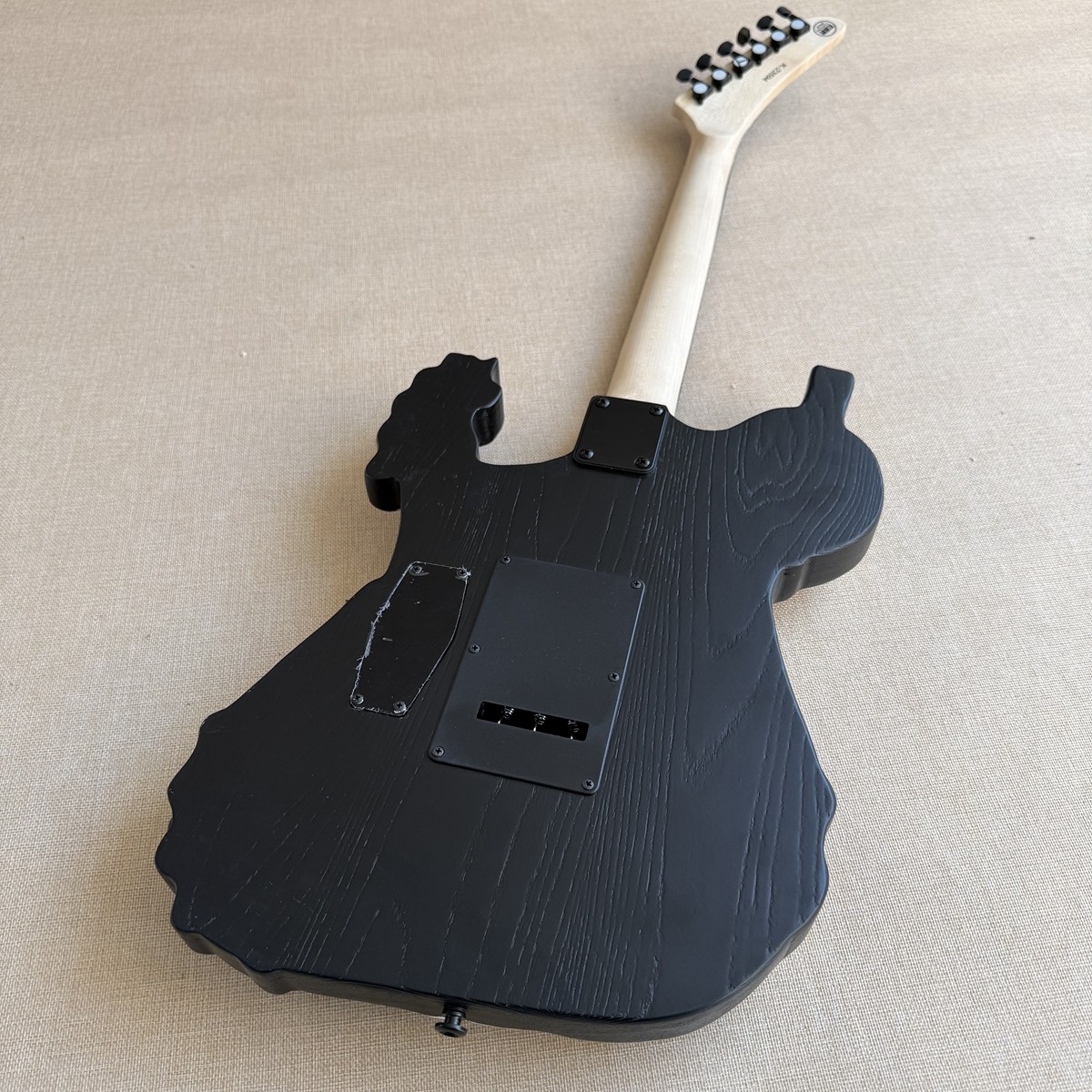 6 String Electric Guitar Black Bones Double Locking Tremolo System Bridge