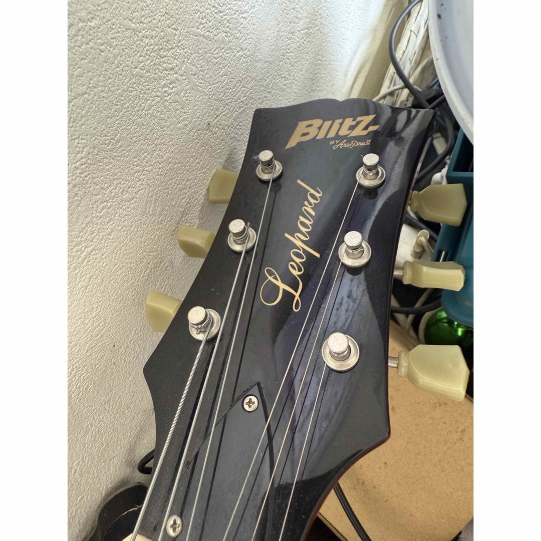 Blitz by AriaProII Leopard Electric Guitar