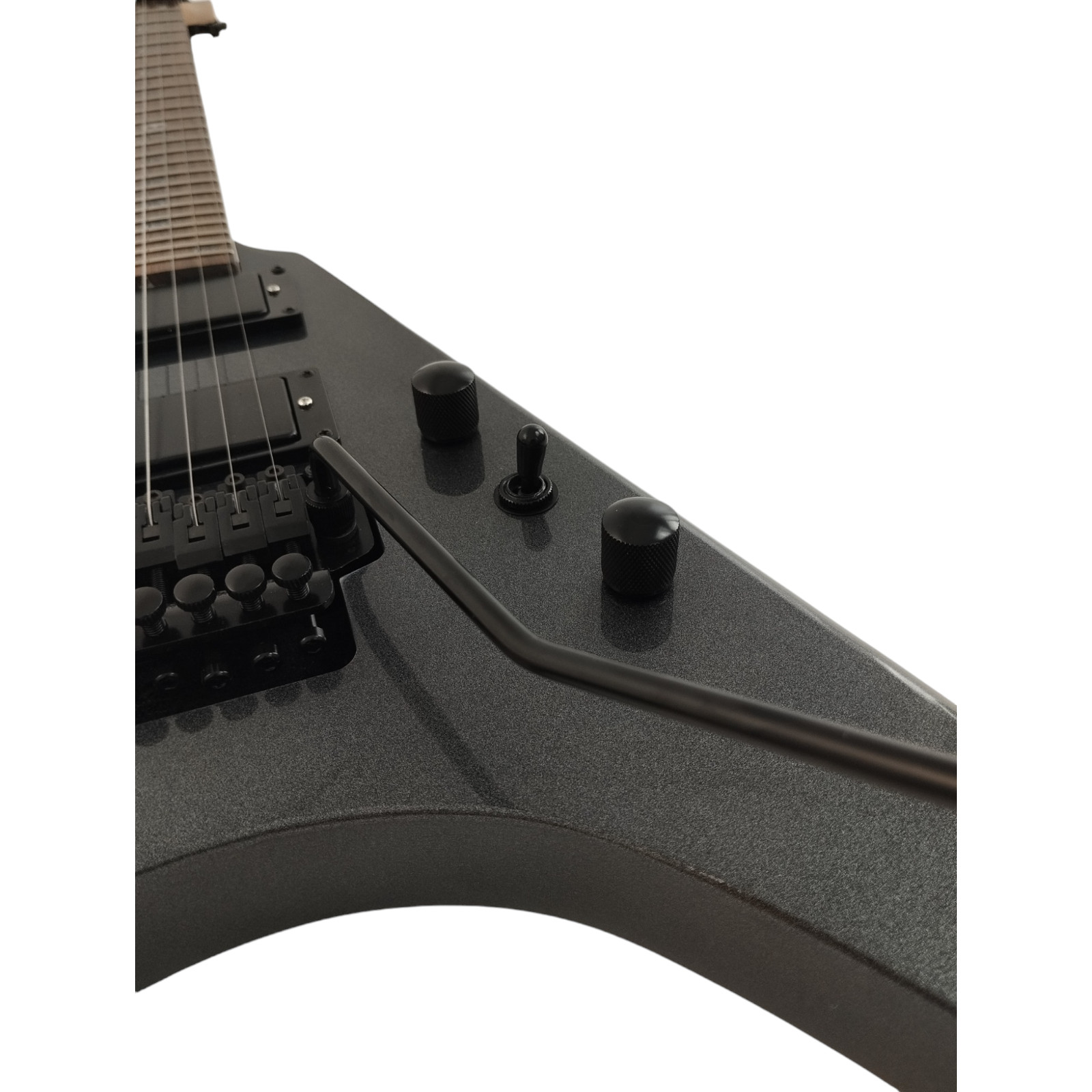 Haze HSFV 1940-J, Solidwood Gun Metal Grey, 6-String Electric Guitar
