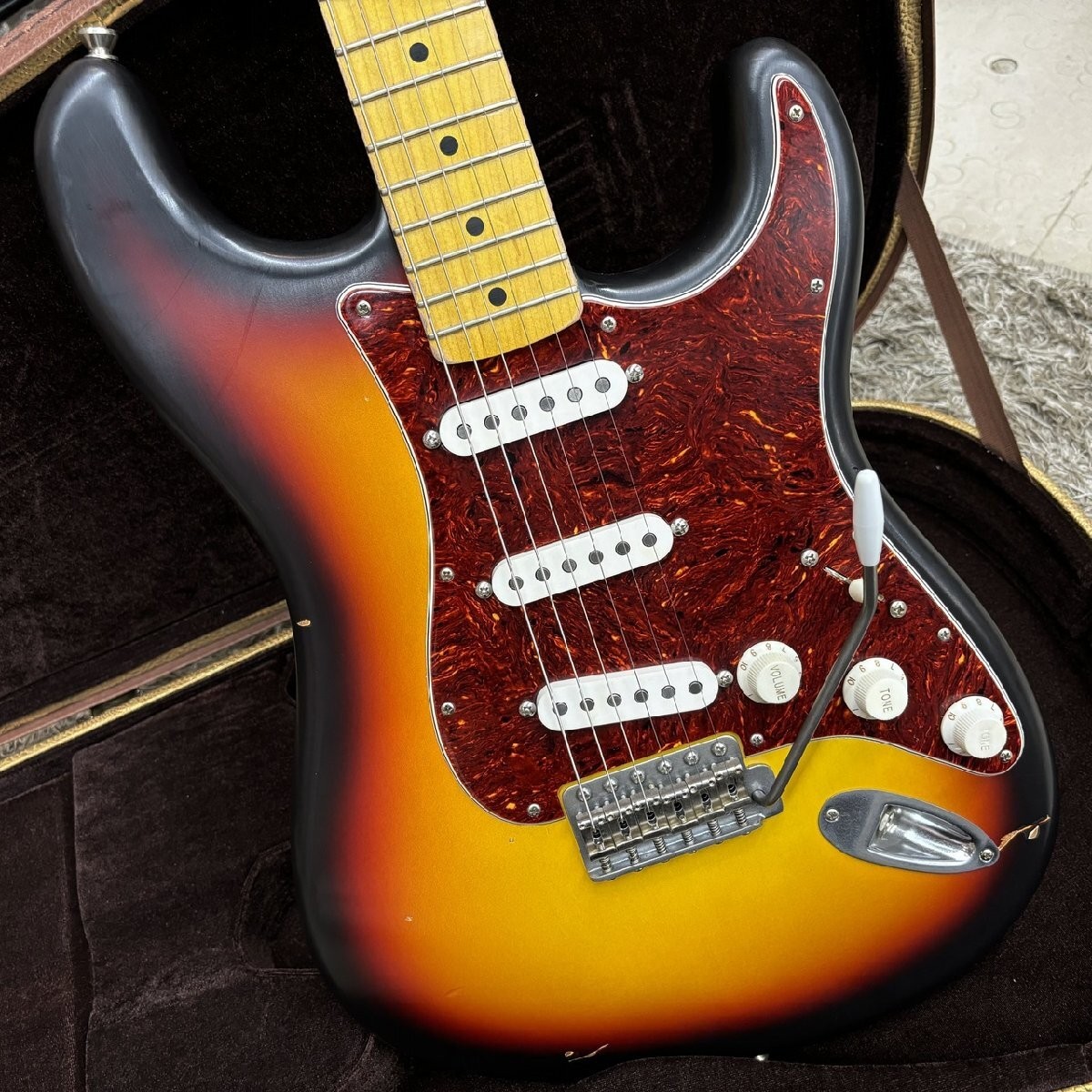 Electric Guitar Nash Guitars S-63 3 Tone Burst Alder Body Maple Neck with Case