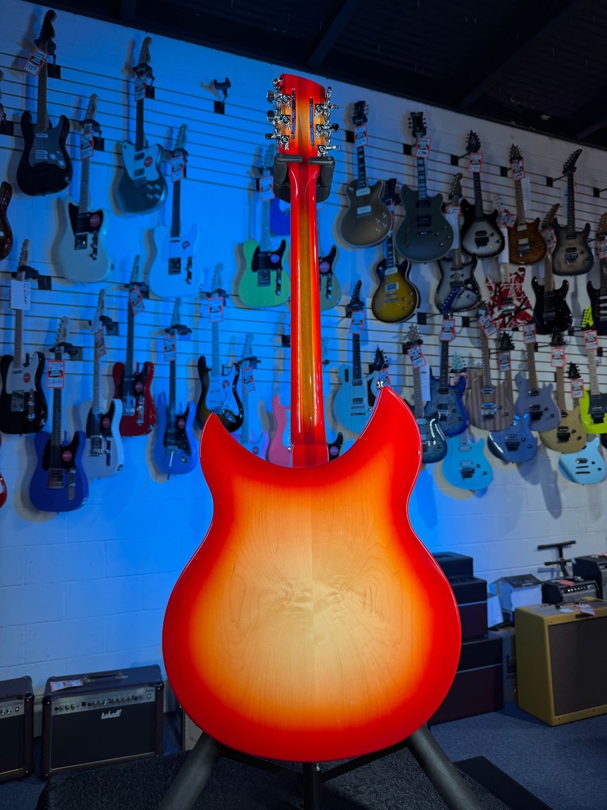 Rickenbacker 330/12 Fireglo Semi-Hollow Electric Guitar, with Ric Case, 706