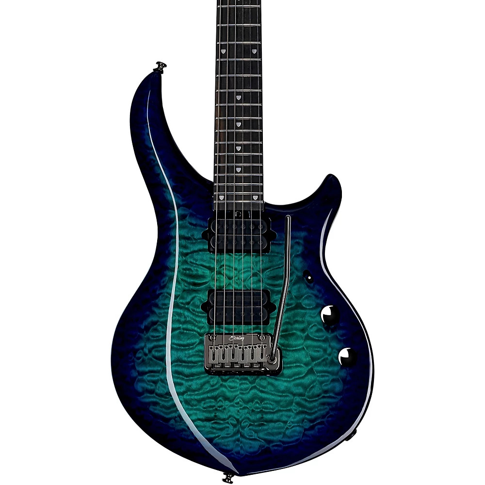 Sterling by Music Man Majesty Guitar With DiMarzio Pickups Cerulean Paradise