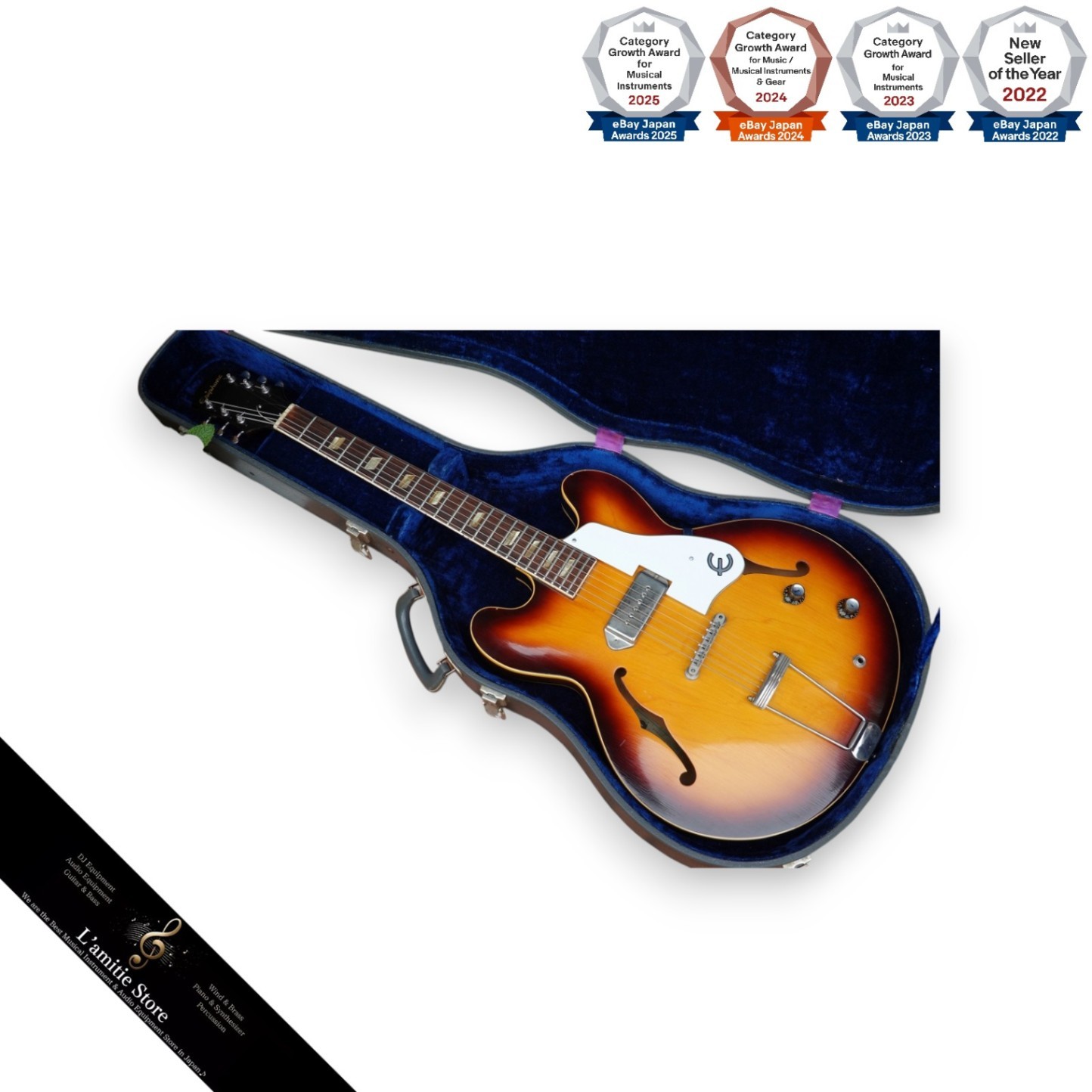 Epiphone Casino E230T Electric Guitar with P90 Pickups 1963 Model