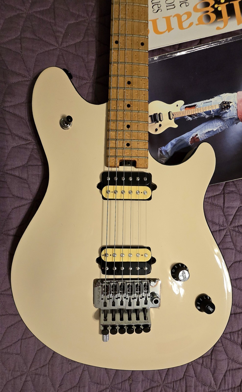 Peavey Wolfgang VH #38 August 1996 Ivory Birdseye Maple OHSC