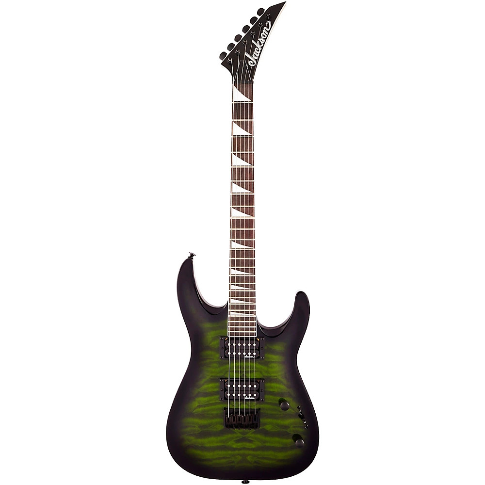 Jackson JS Series Dinky Arch Top JS32Q DKA HT Transparent Green Burst