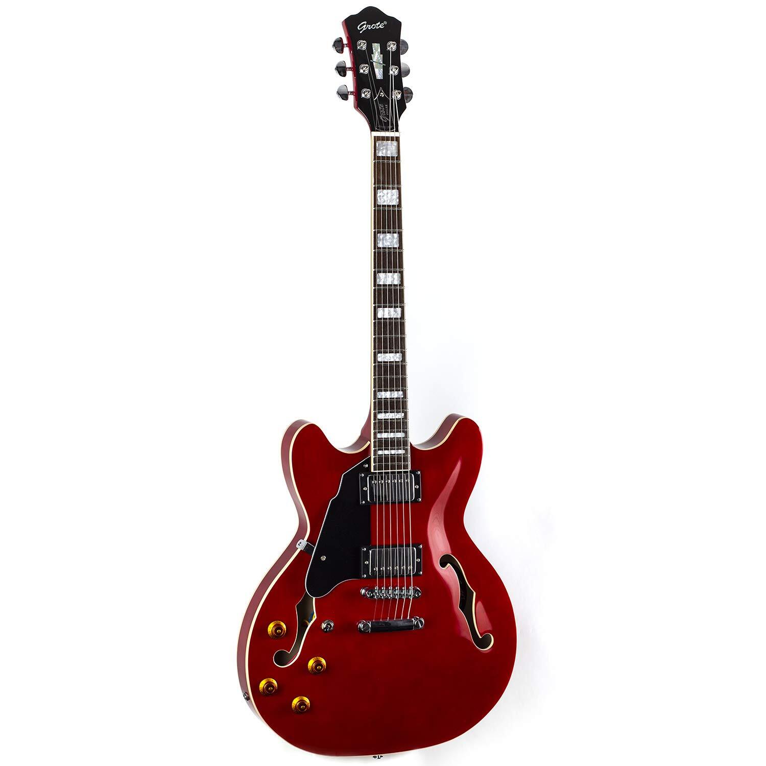 Semi-Hollow Body 335 Style Left-Handed Electric Guitar