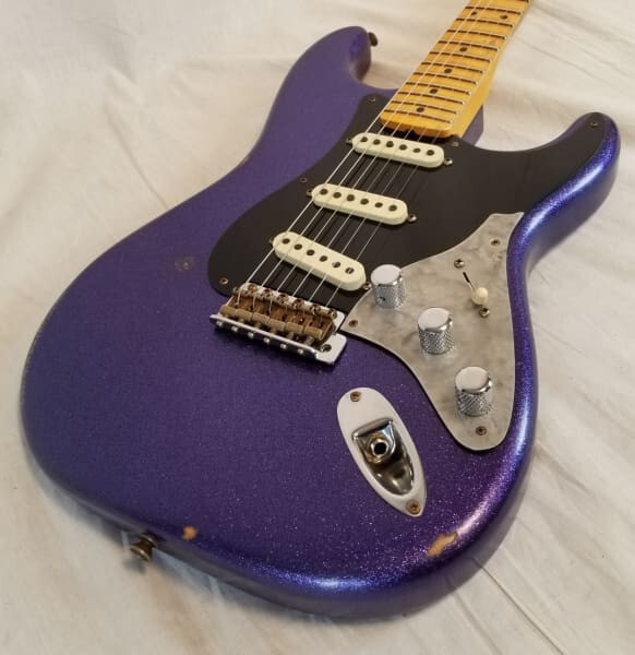 Fender Custom Shop Limited Edition Poblano II Strat Relic, Purple Sparkle, w/HSC