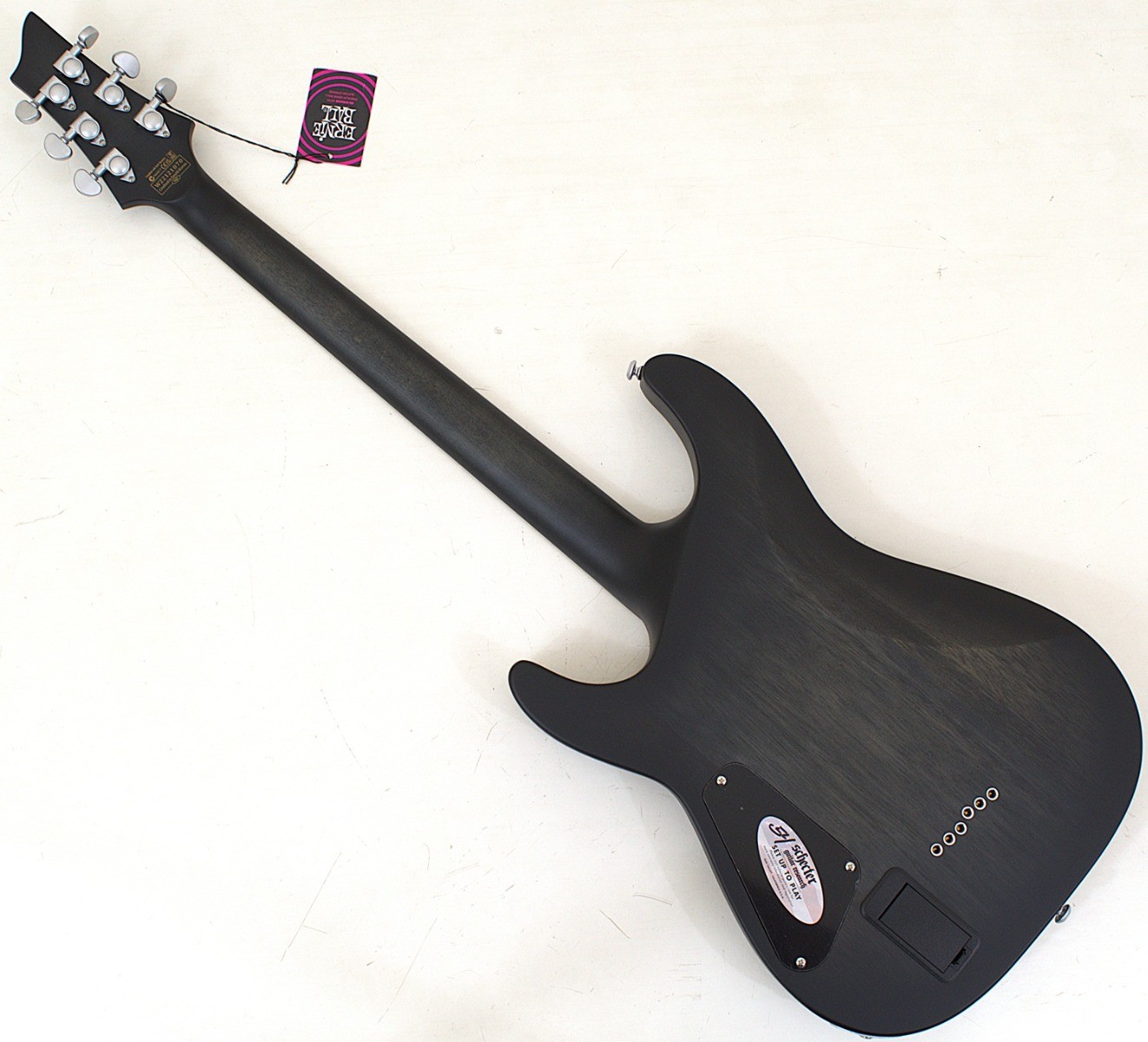 Schecter C-1 Platinum Guitar See-Thru Black Satin B-Stock 1070