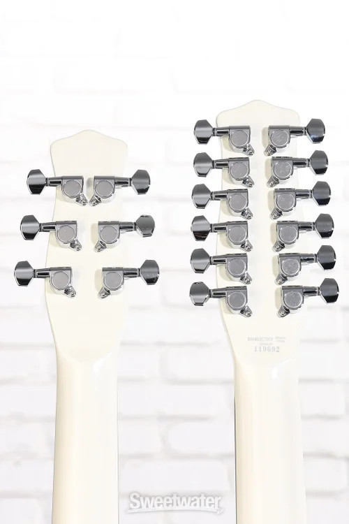 Danelectro Doubleneck Electric Guitar – White Pearl