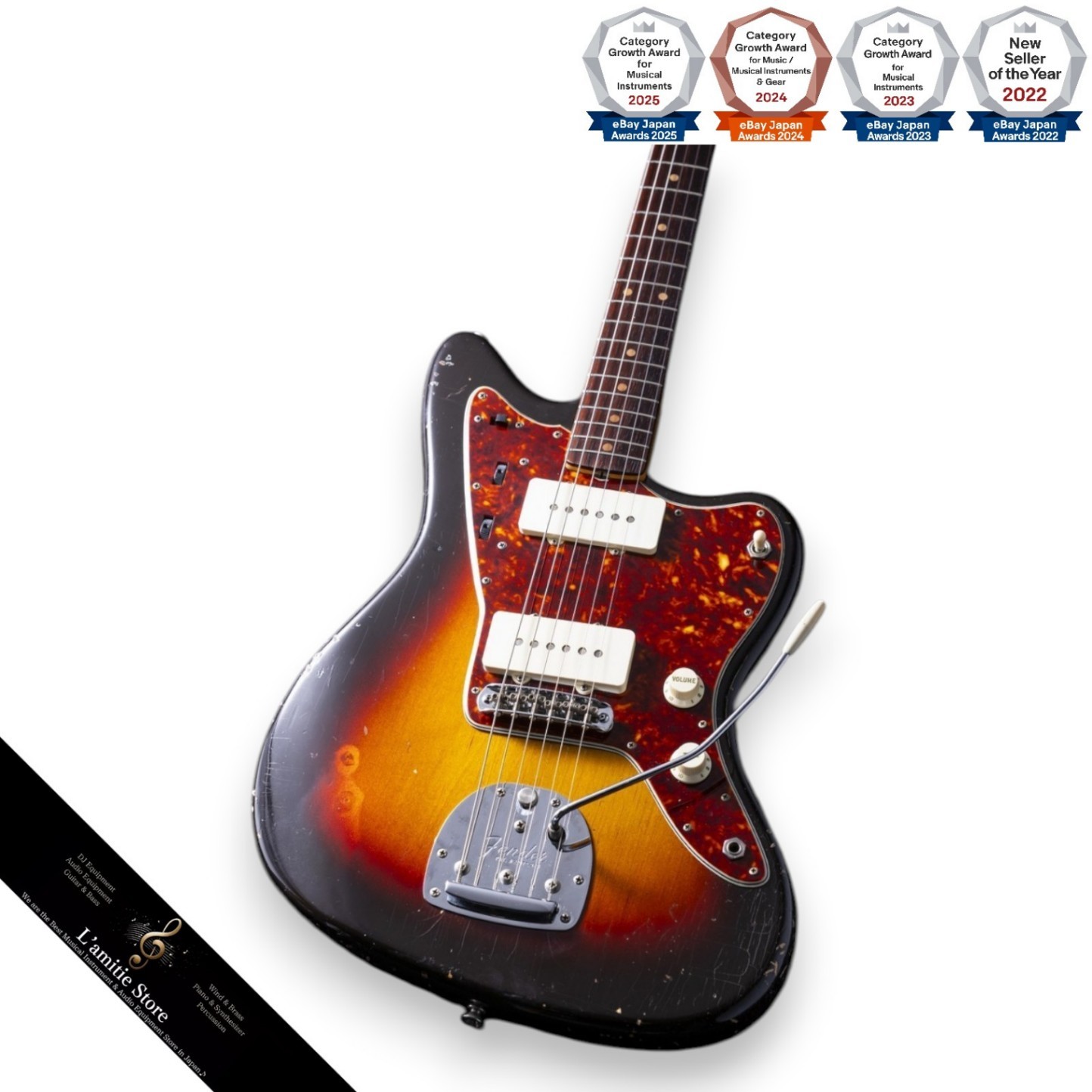 Fender Jazzmaster 1961 3Tone Sunburst Jacaranda Fingerboard