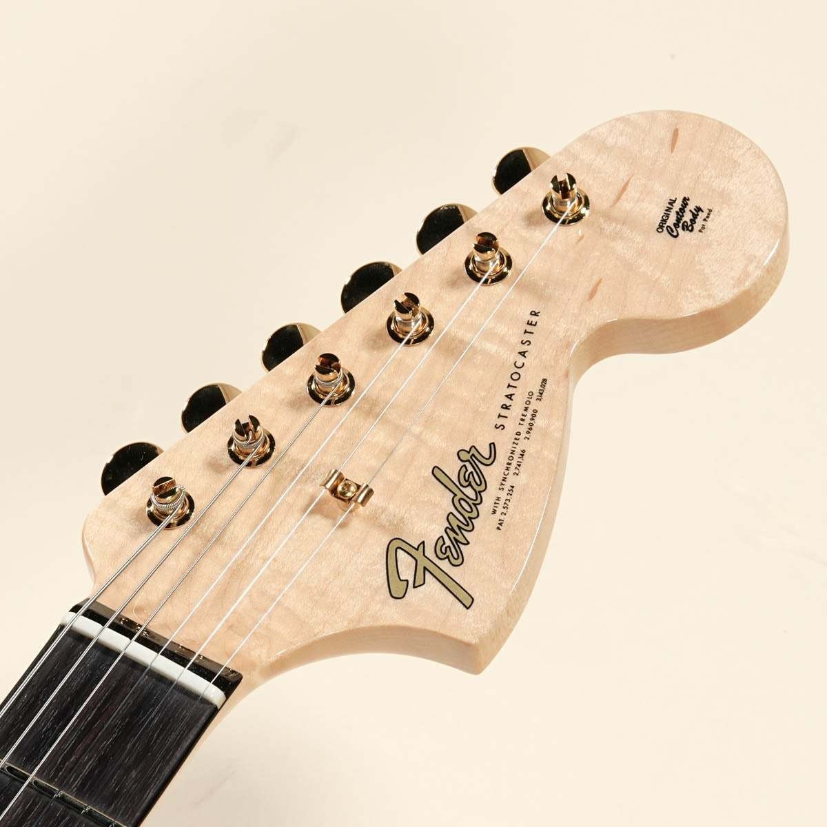 Fender Custom Shop Master Built 1965 Stratocaster Nos Olive Green Stain 3A Quilt