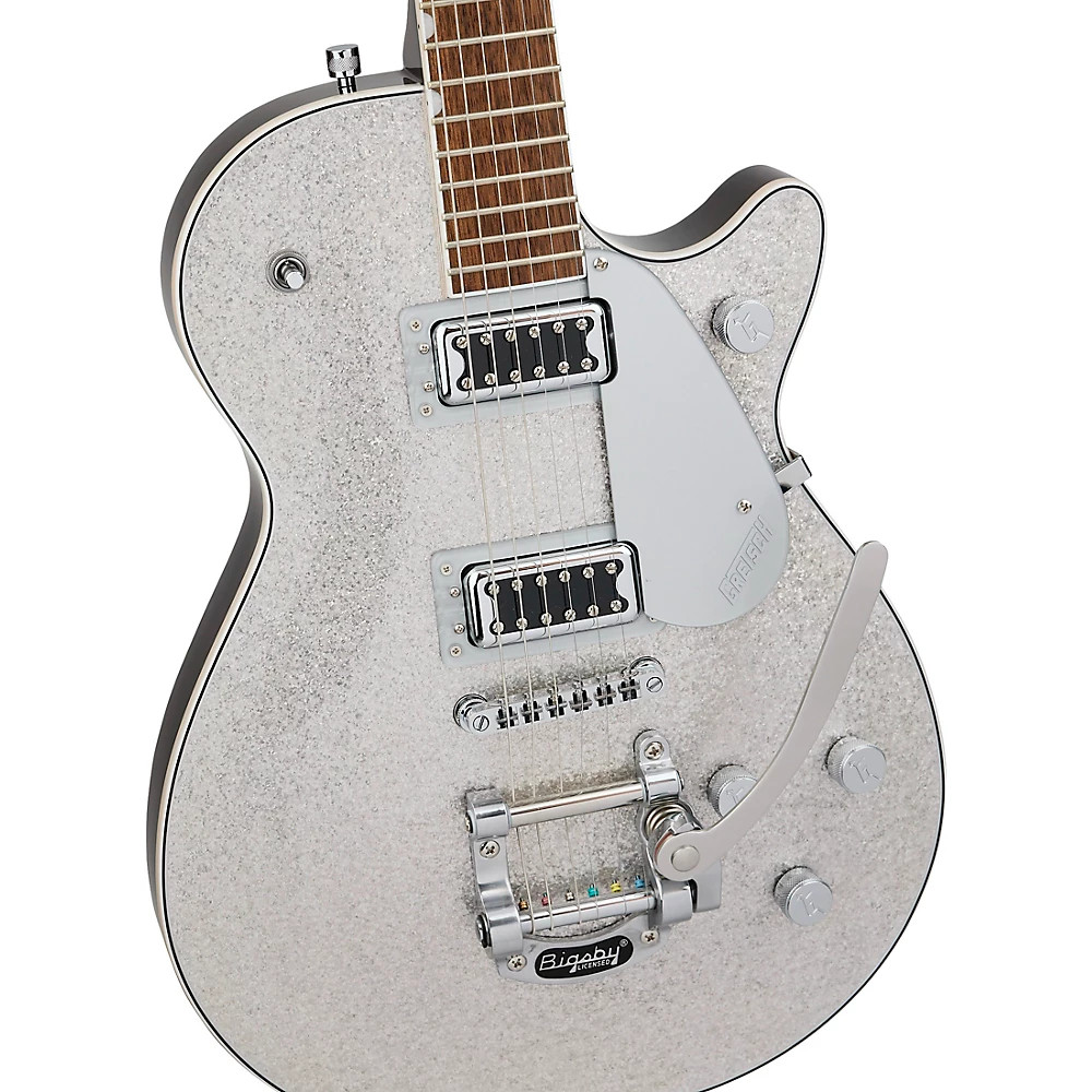 Gretsch G5230T Electromatic Sparkle Jet FT Single-Cut w/Bigsby Guitar Silver