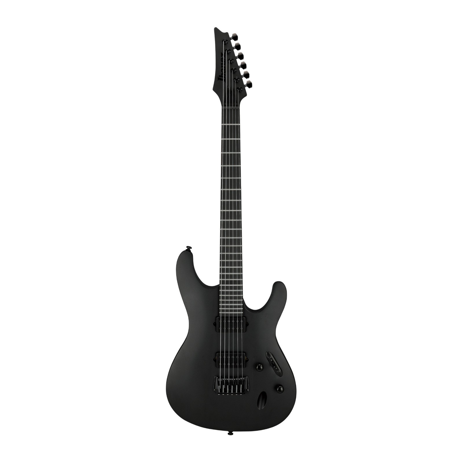 Ibanez S721RBBKF S Iron Label 6str Electric Guitar – Black Flat