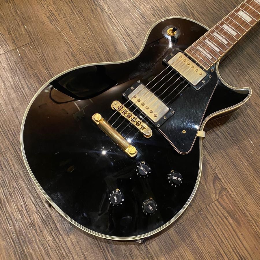 Used Burny Les Paul Type Electric Guitar Grun Sound-x250 Black Gold Color