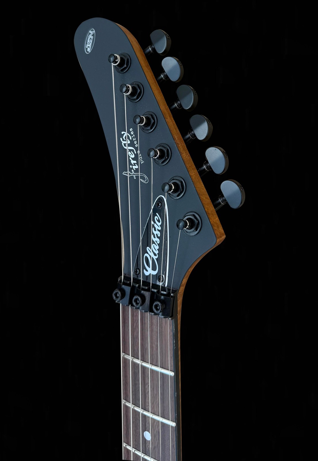 Firefly Bone Shredder Classic Model Electric Guitar Matte Black Ash Wood Body