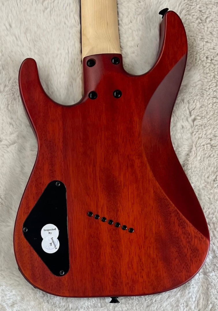 Jackson X Series Dinky® Arch Top DKAF7 MS, Multi-Scale, Stained Mahogany