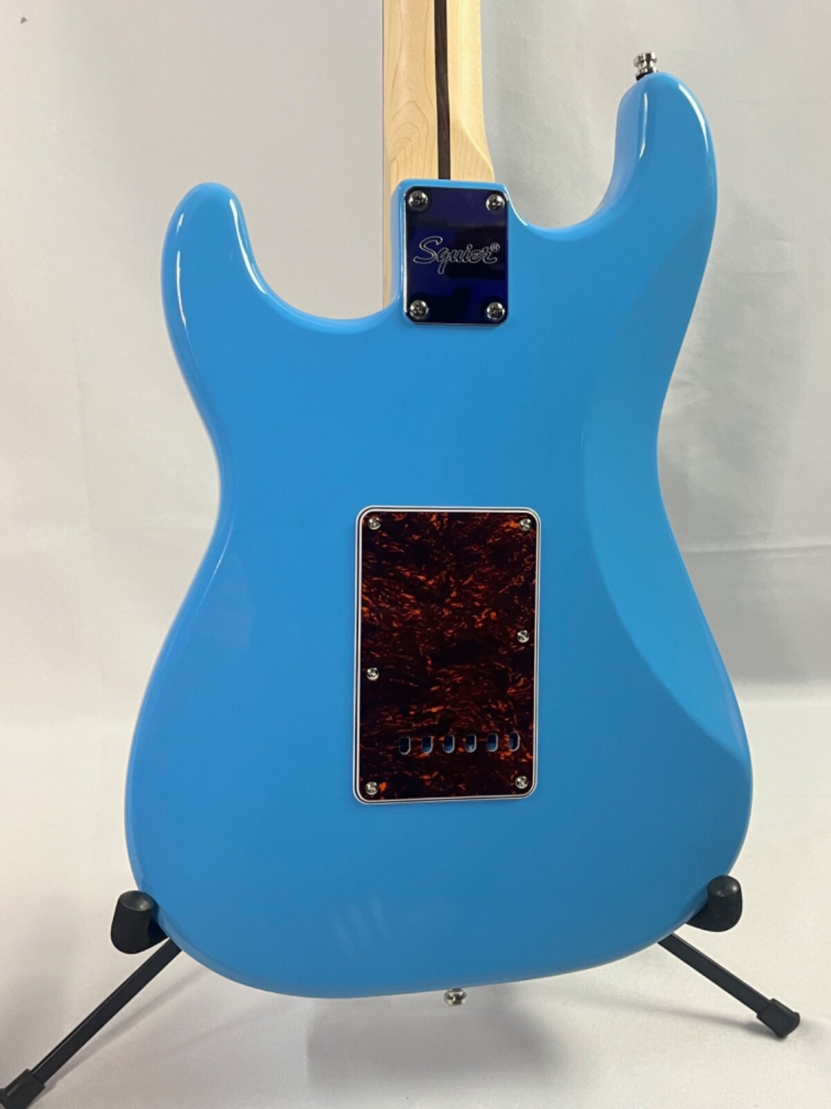 Sonic Blue Weezer Strat W/ Lightning Strap Replica “Black Ice Mod” & Pro Set-up