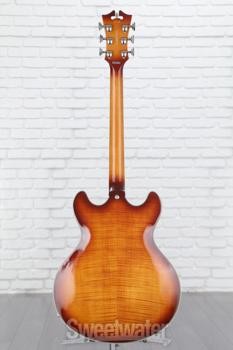D’Angelico Premier DC Electric Guitar – Dark Iced Tea Burst with Stopbar