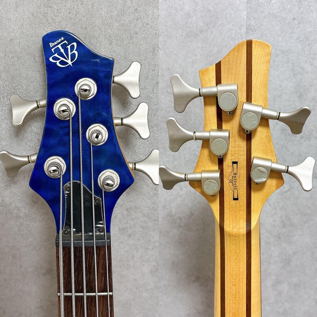 Ibanez Btb 405Qm 5 String Bass Quilted Maple Blue