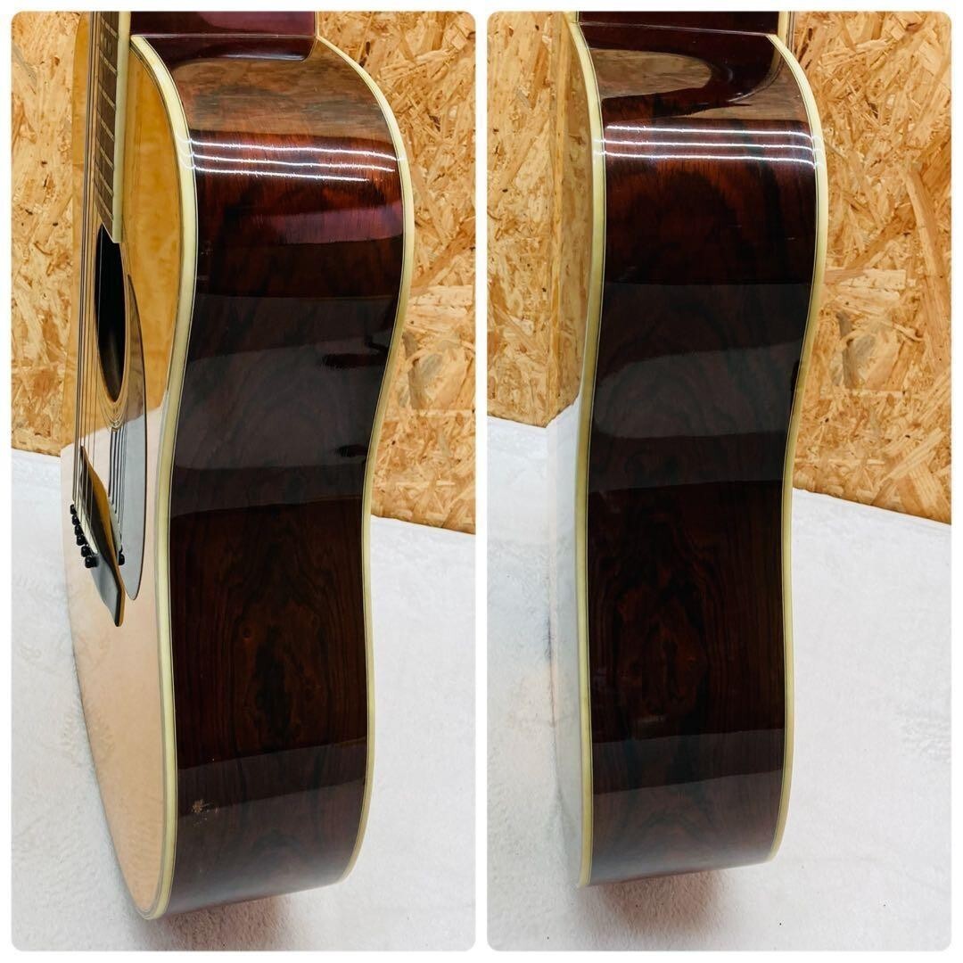 morris w-40 side back Jacaranda 3P back acoustic guitar