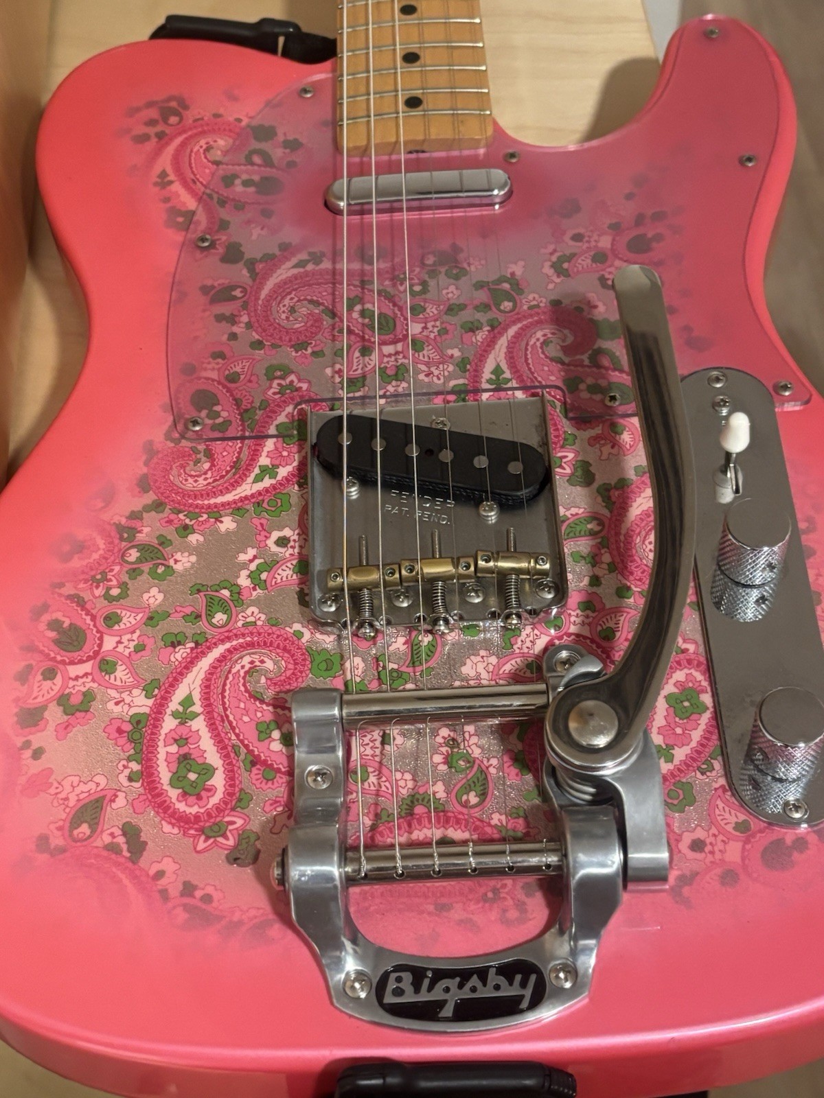 Fender Vintage Telecaster 1968 Conversion Refin Pink Paisley w/OHSC
