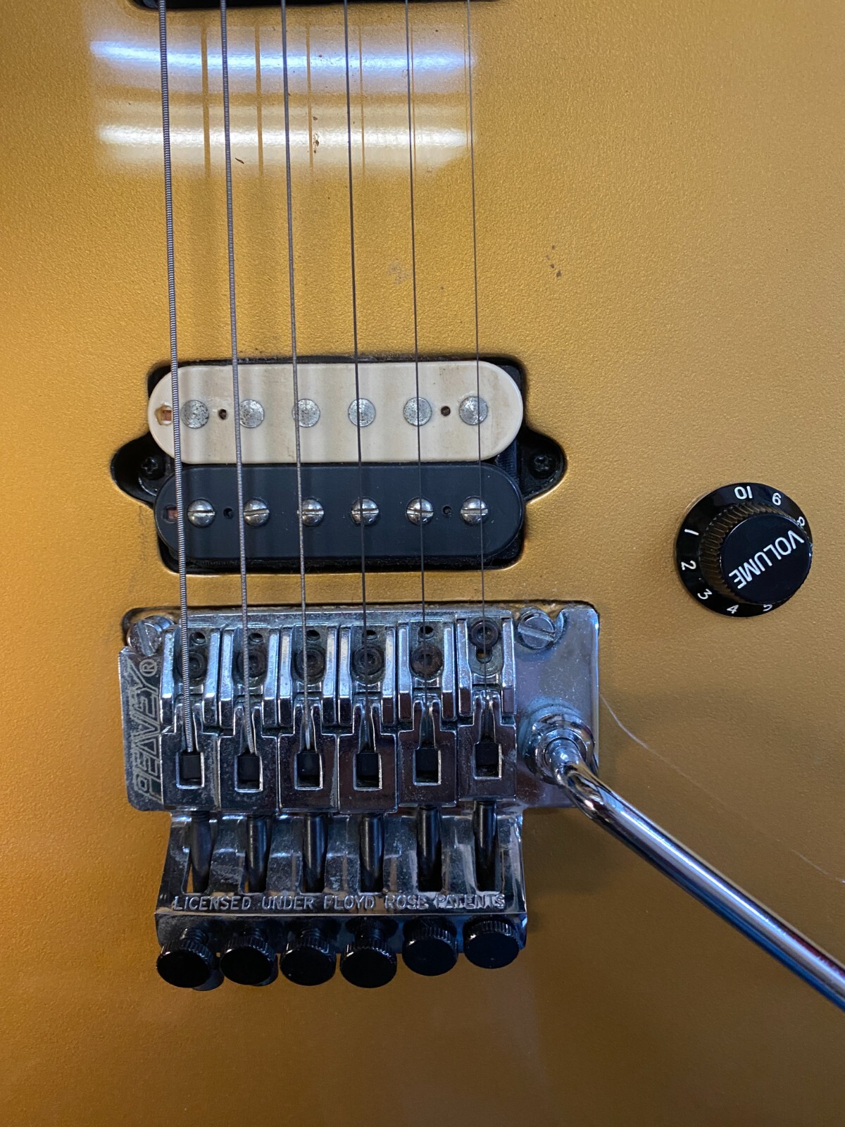 Peavey EVH Wolfgang Special Floyd Rose Bridge w/ Rare Solid Gold Finish 90-2000s