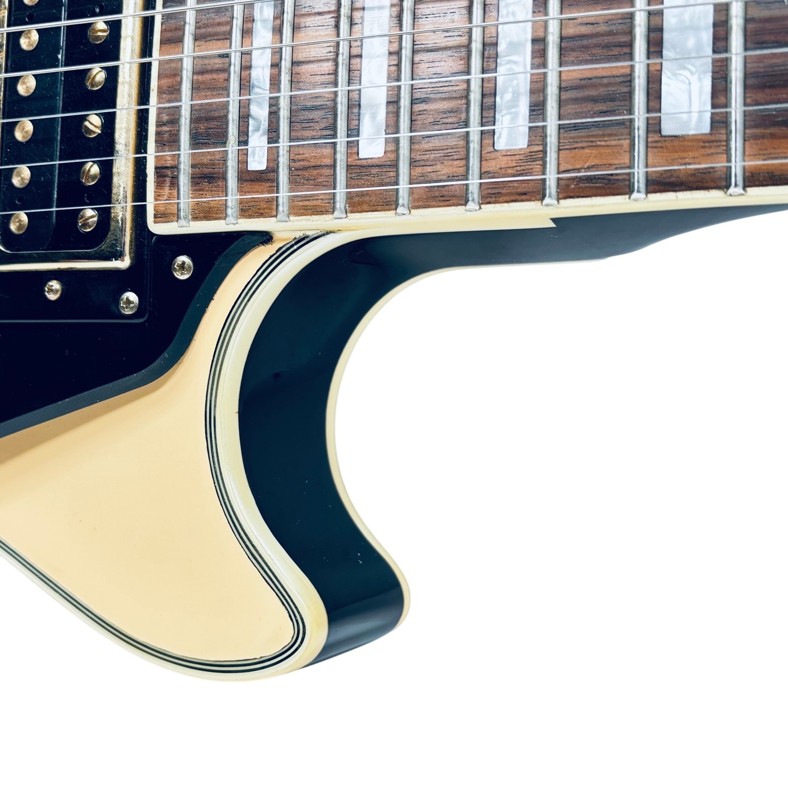 Epiphone Les Paul Custom Black Back Right-Handed Electric Guitar Antique Ivory