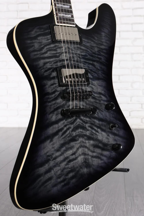 ESP LTD Phoenix-1000 QM Electric Guitar – See-thru Black Sunburst