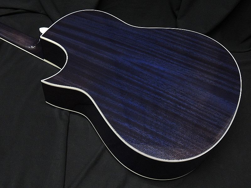 Electric Acoustic Guitar Morris TC-16 SBU Hand Made Premium See-Through Blue