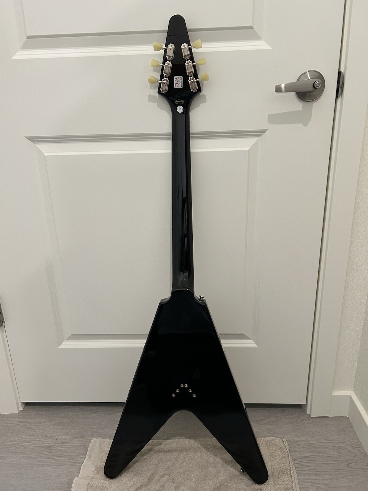 Epiphone Inspired By Gibson Flying V Ebony Electric Guitar W/Case – Open Box