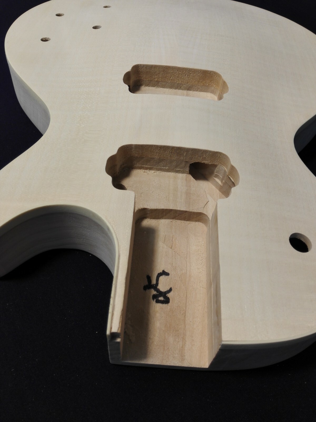 HSLPP 19380B Complete NO-SOLDERING Electric Guitar DIY, Set Neck, Basswood Body