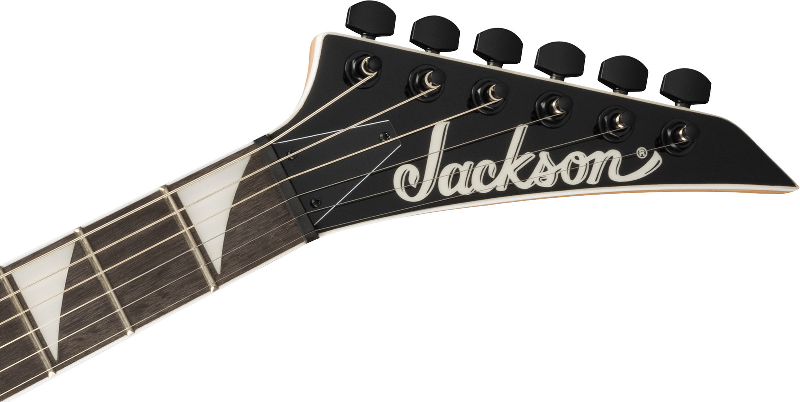 Jackson JS Series Dinky JS20 DKQ 2PT Amaranth Fingerboard Transparent Black Burs