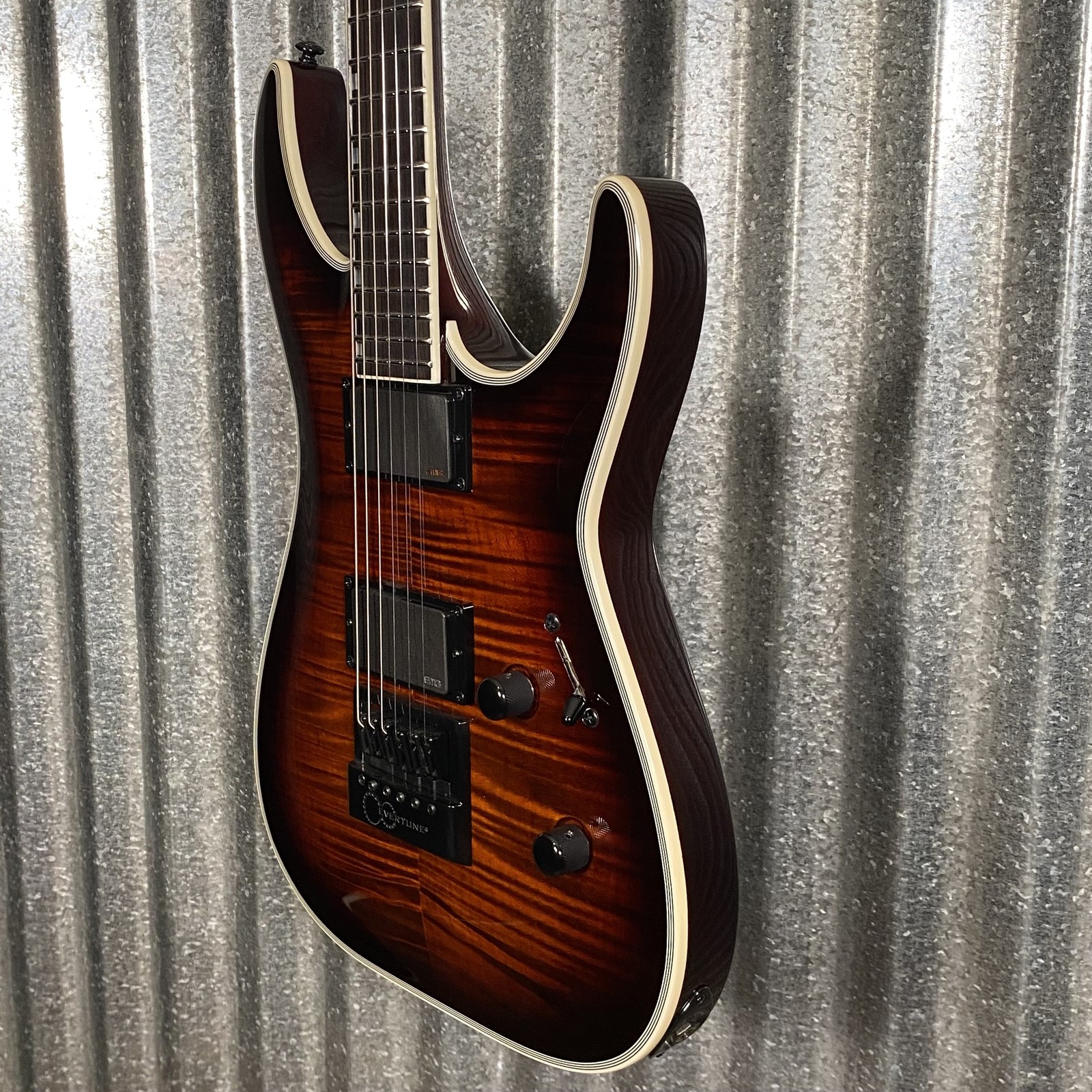 ESP LTD MH-1000 Evertune Dark Brown Sunburst Guitar LMH1000ETFMDBSB #0746 Used